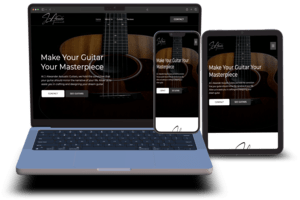 jalexander guitars website mockup